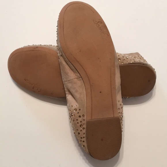 Sam Edelman Spike and Rhinestone Ballet Flats 7 - Picture 6 of 7